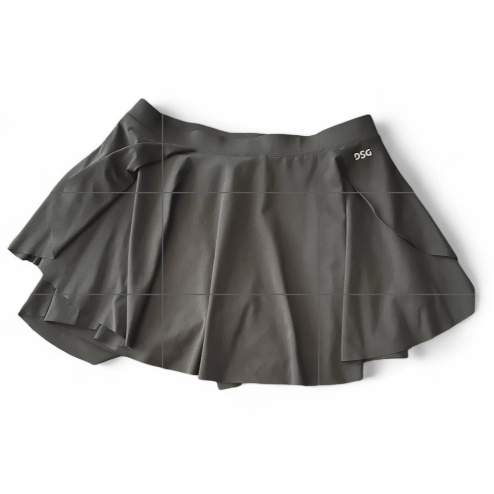 DSG Athletic Skort XL 16 Black Activewear Tennis Golf Skirt‎ Performance Stretch
